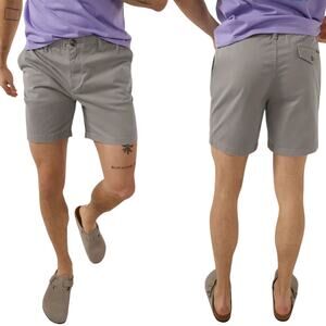 Chubbies The Silver Linings Originals Stretch Shorts Twill 7" Inseam Grey NWT M